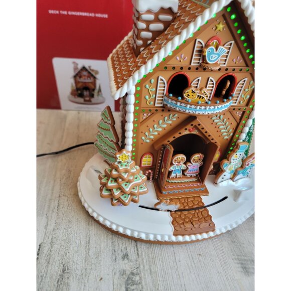 Hallmark deck the gingerbread house animated table top Xmas decor - Picture 3 of 9